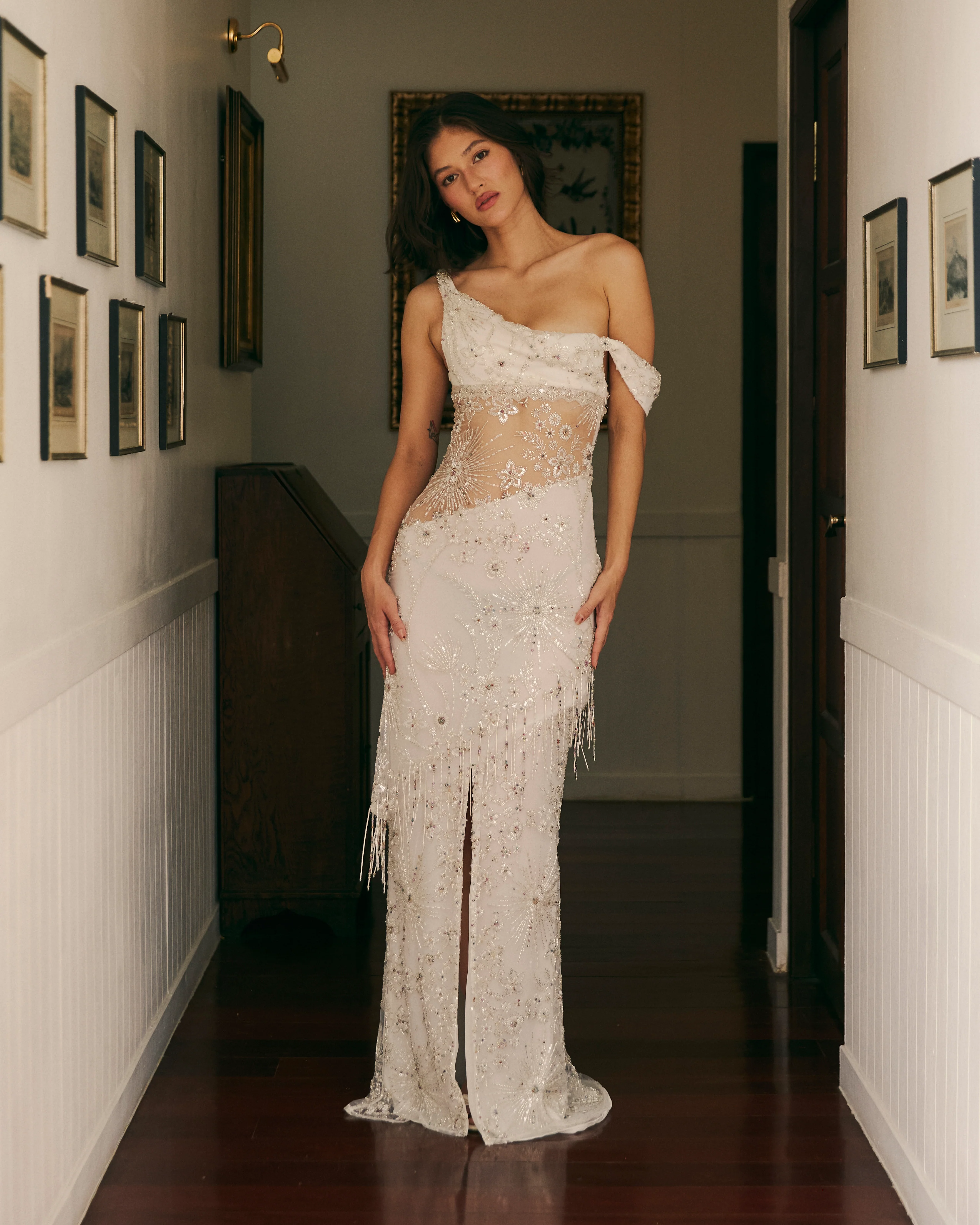 Amira Maxi Dress White - Image 4