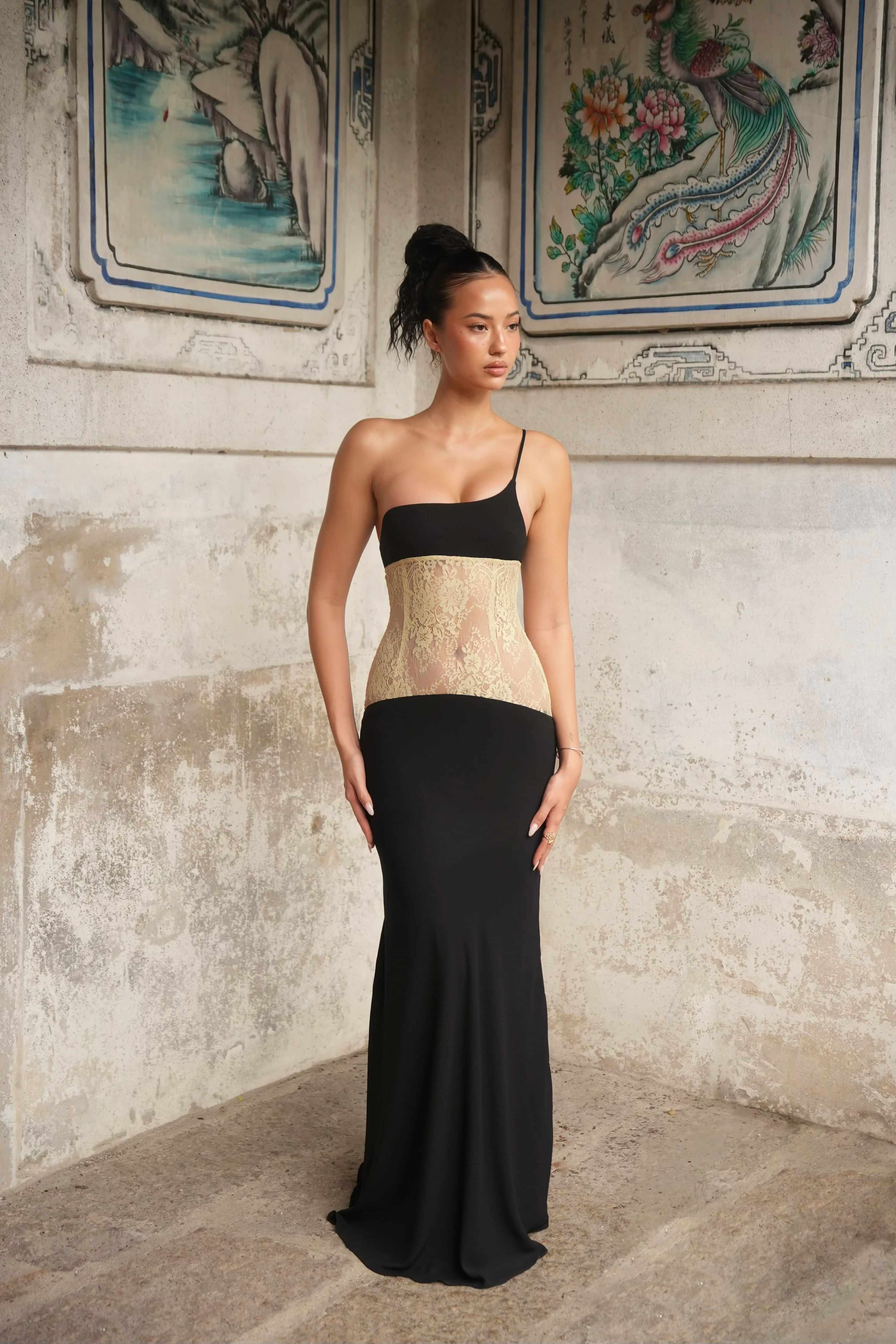Anya Maxi Dress Black - Image 4
