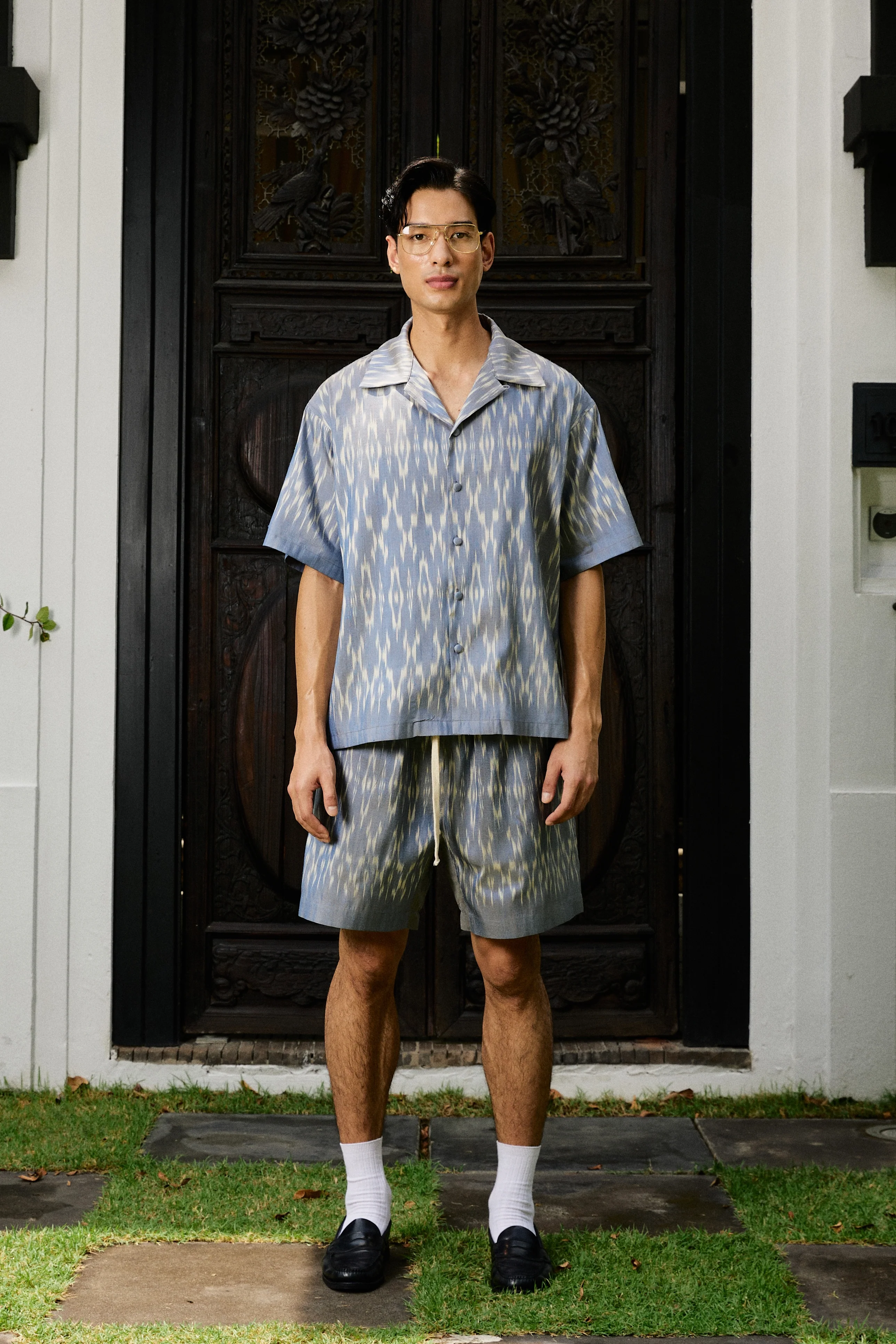 Apai Silk Shirt Azure - Image 3