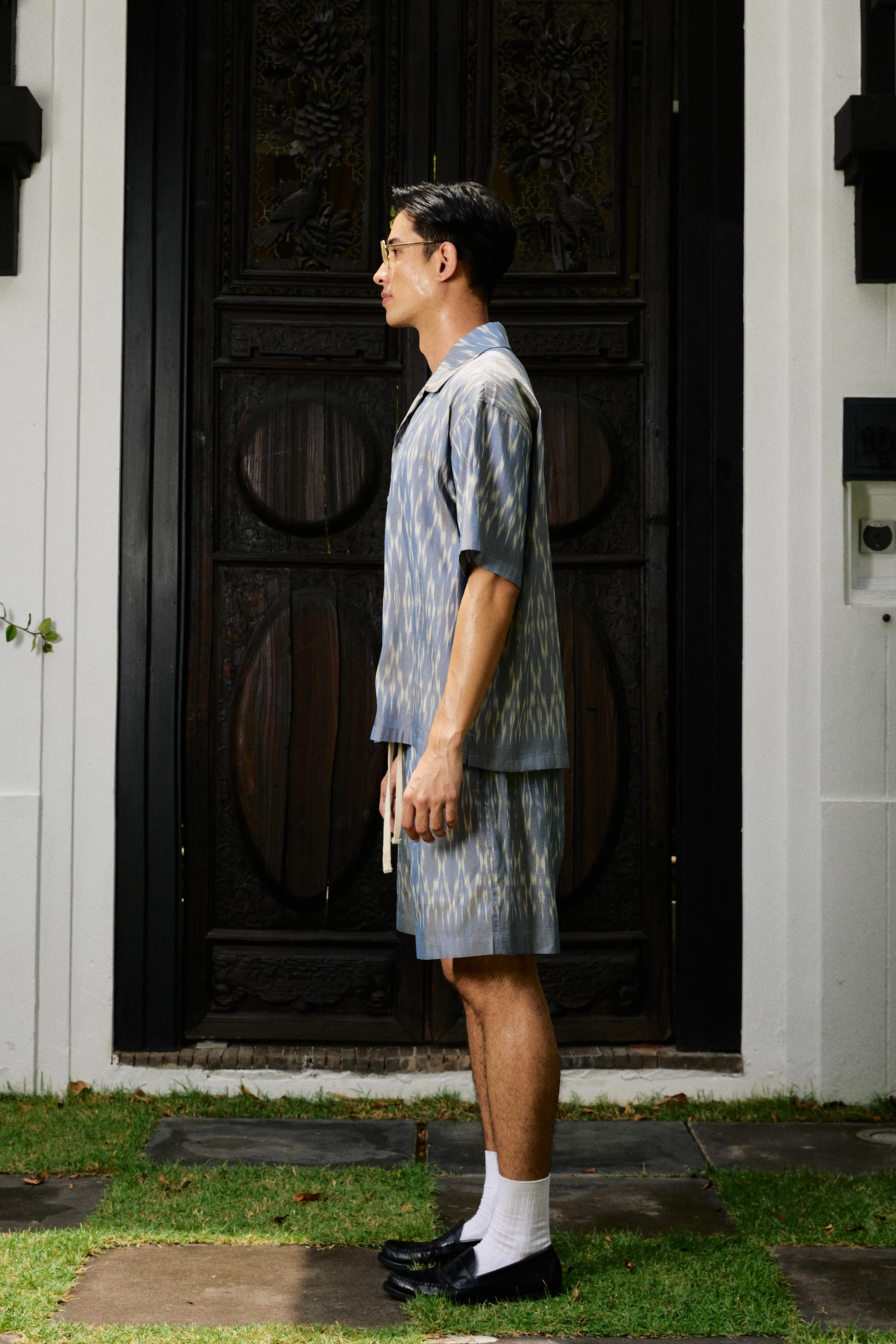 Apai Silk Shirt Azure - Image 4