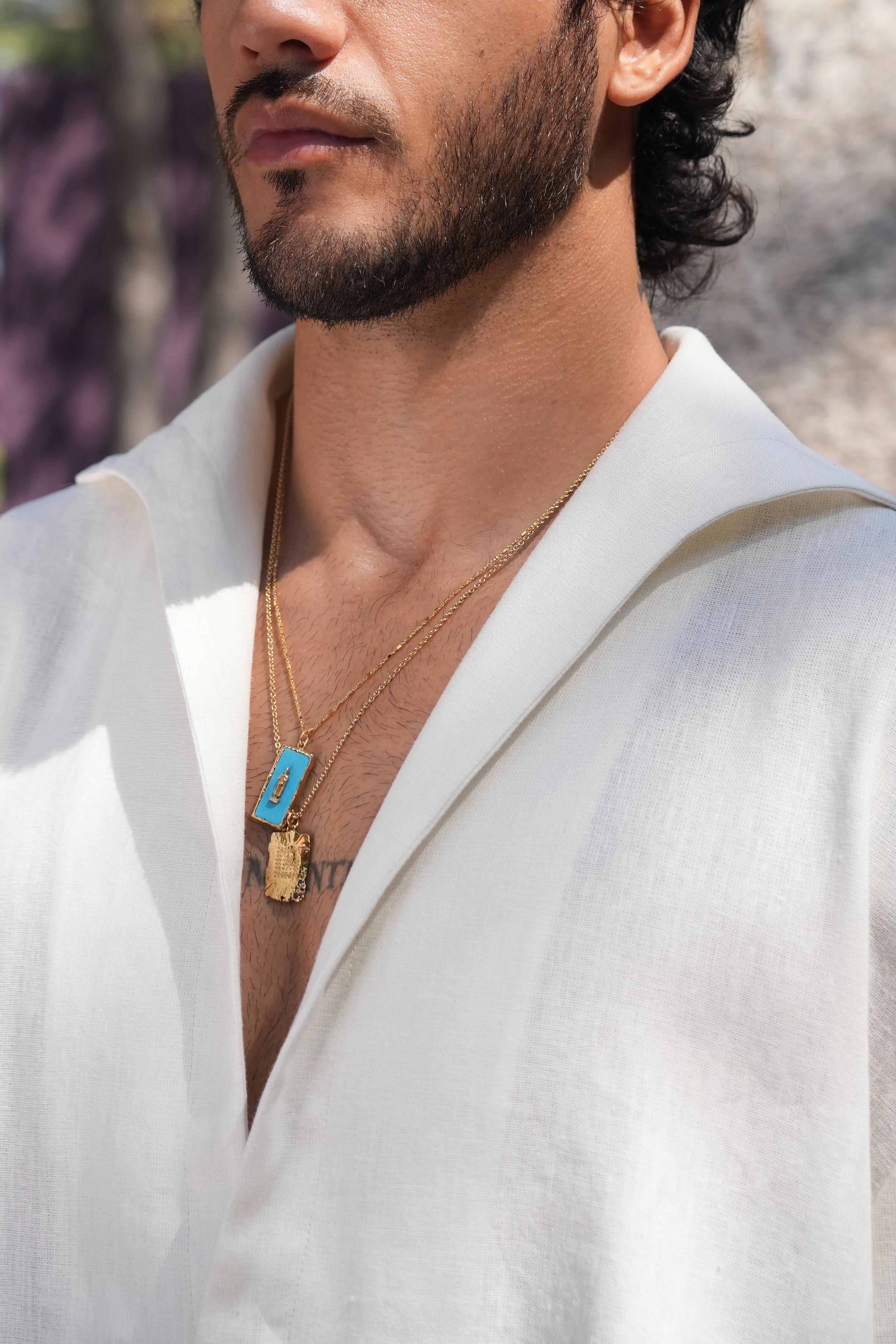 Bodin Linen Shirt Ivory - Image 4