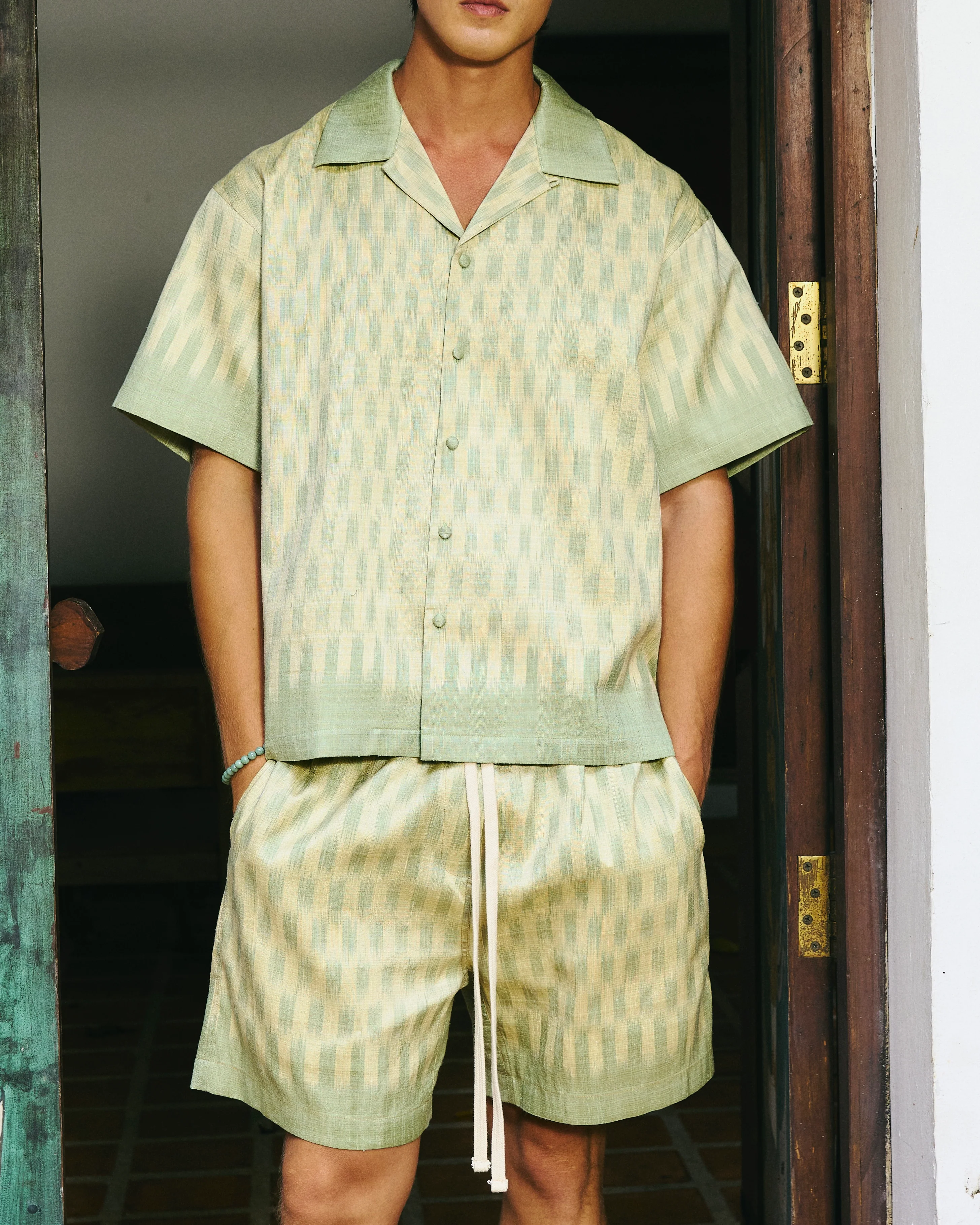 Manao Silk Shorts Lime - Image 6