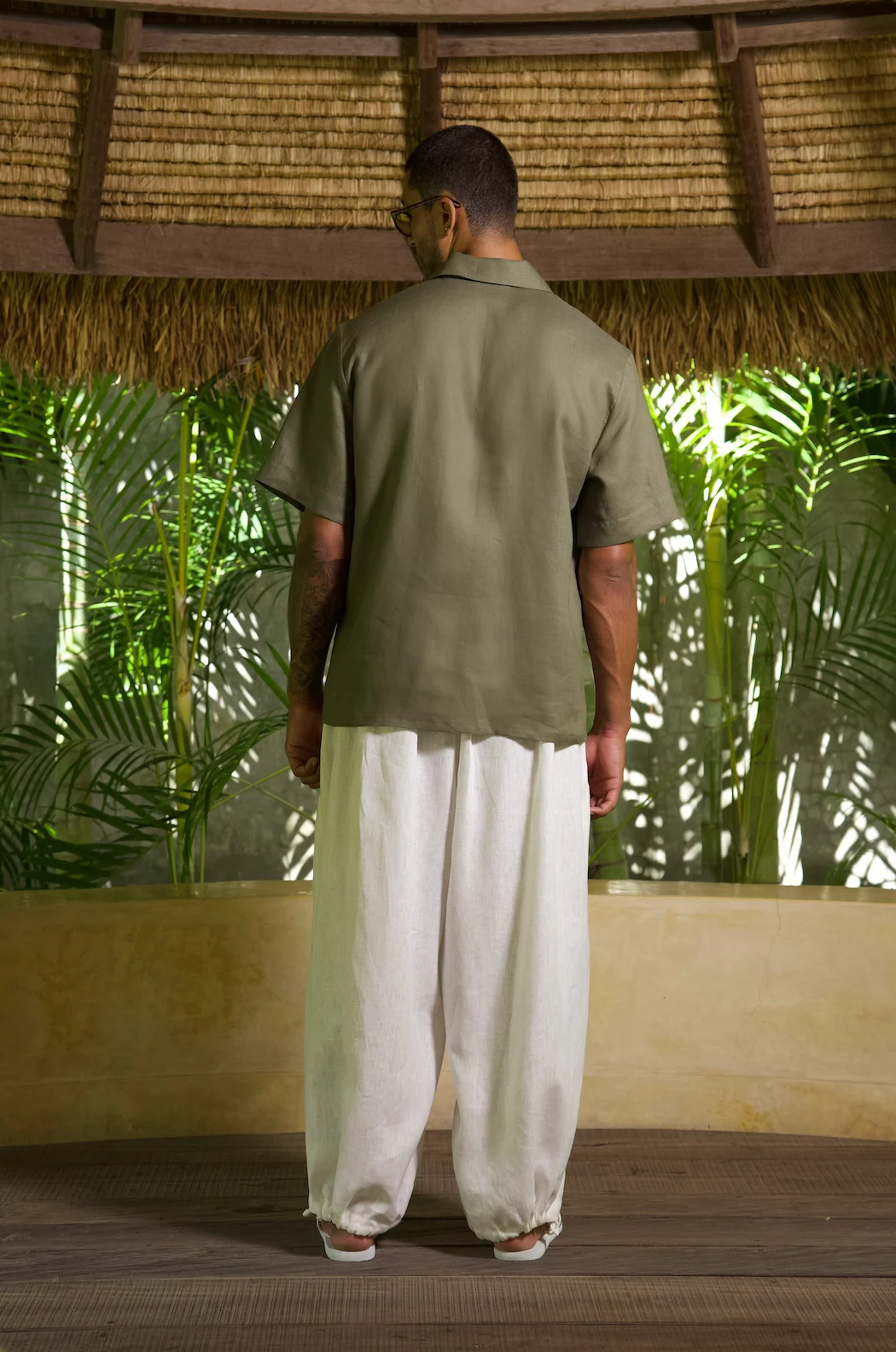 Narai Linen Trousers White - Image 4