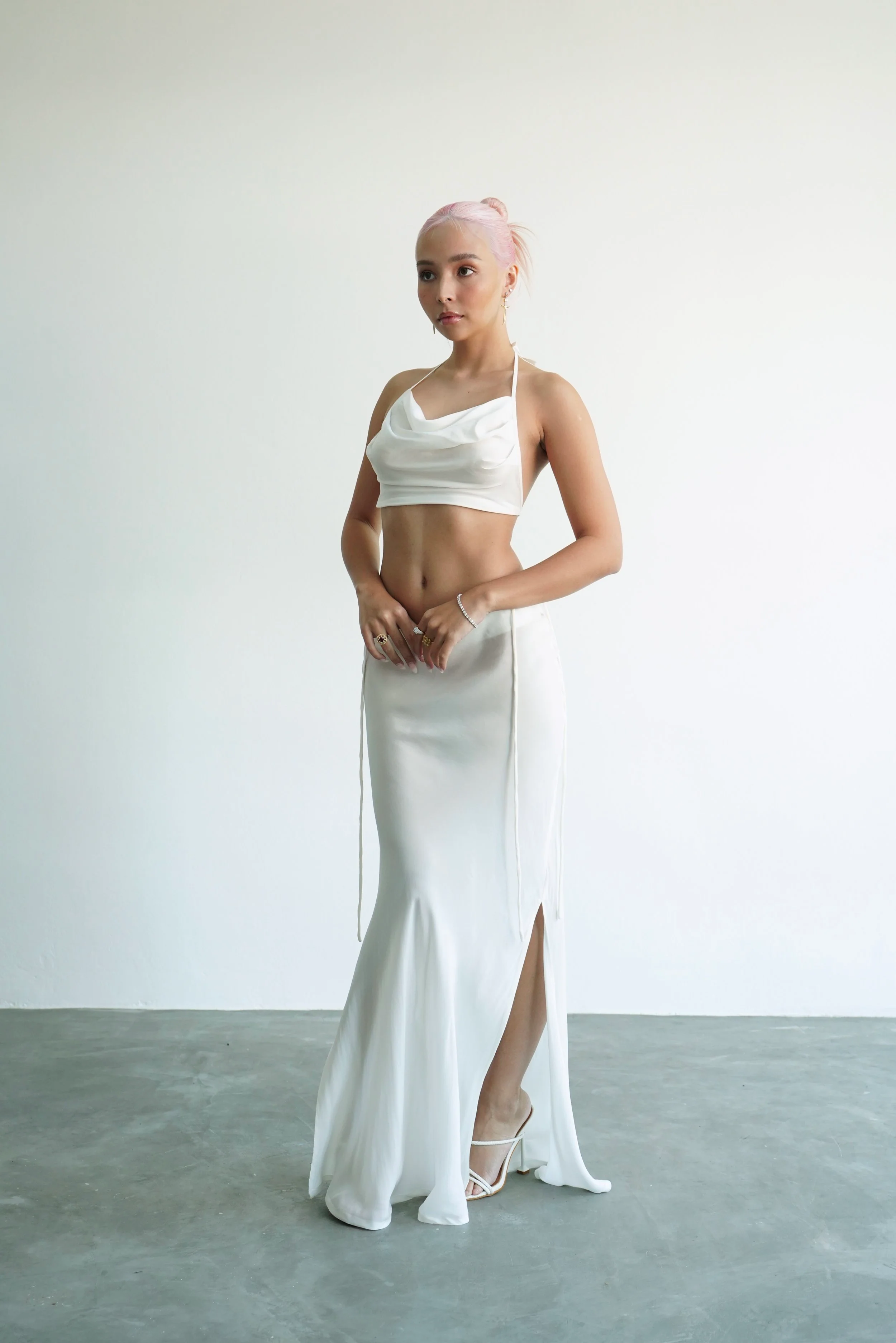 Pearl Cowl Halter Top - Image 3