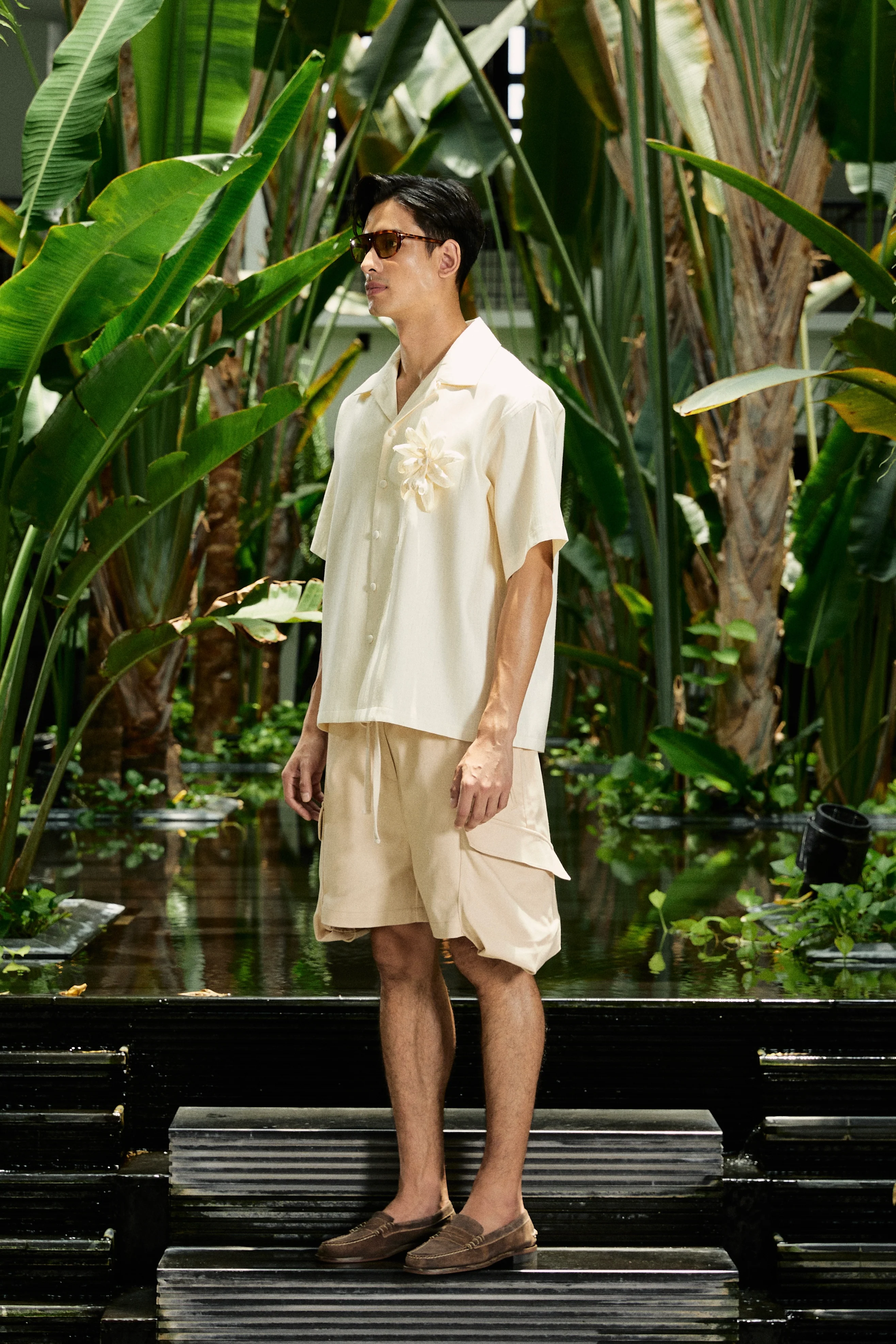 Sakorn Silk Shirt Ecru - Image 3