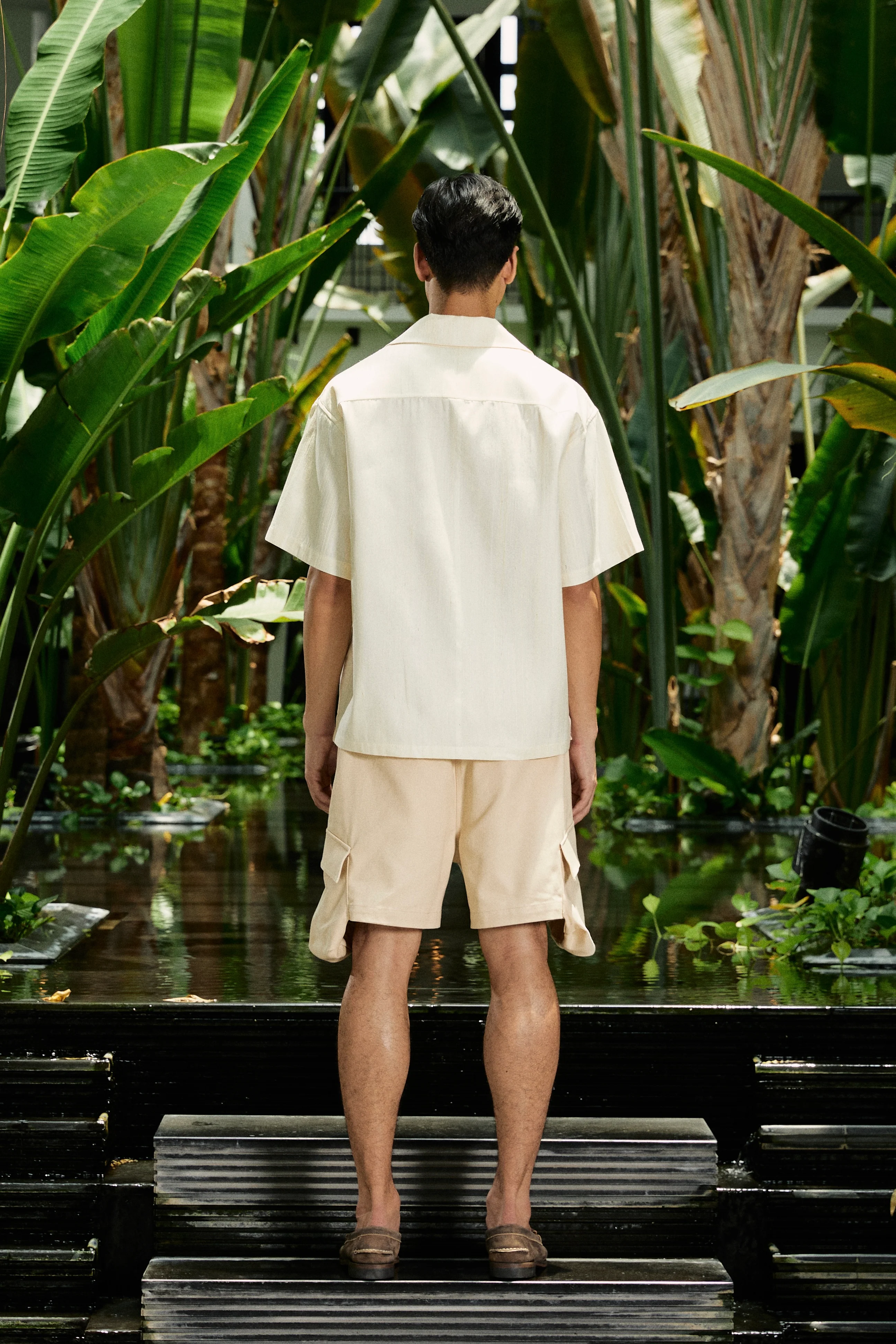 Sakorn Silk Shirt Ecru - Image 4
