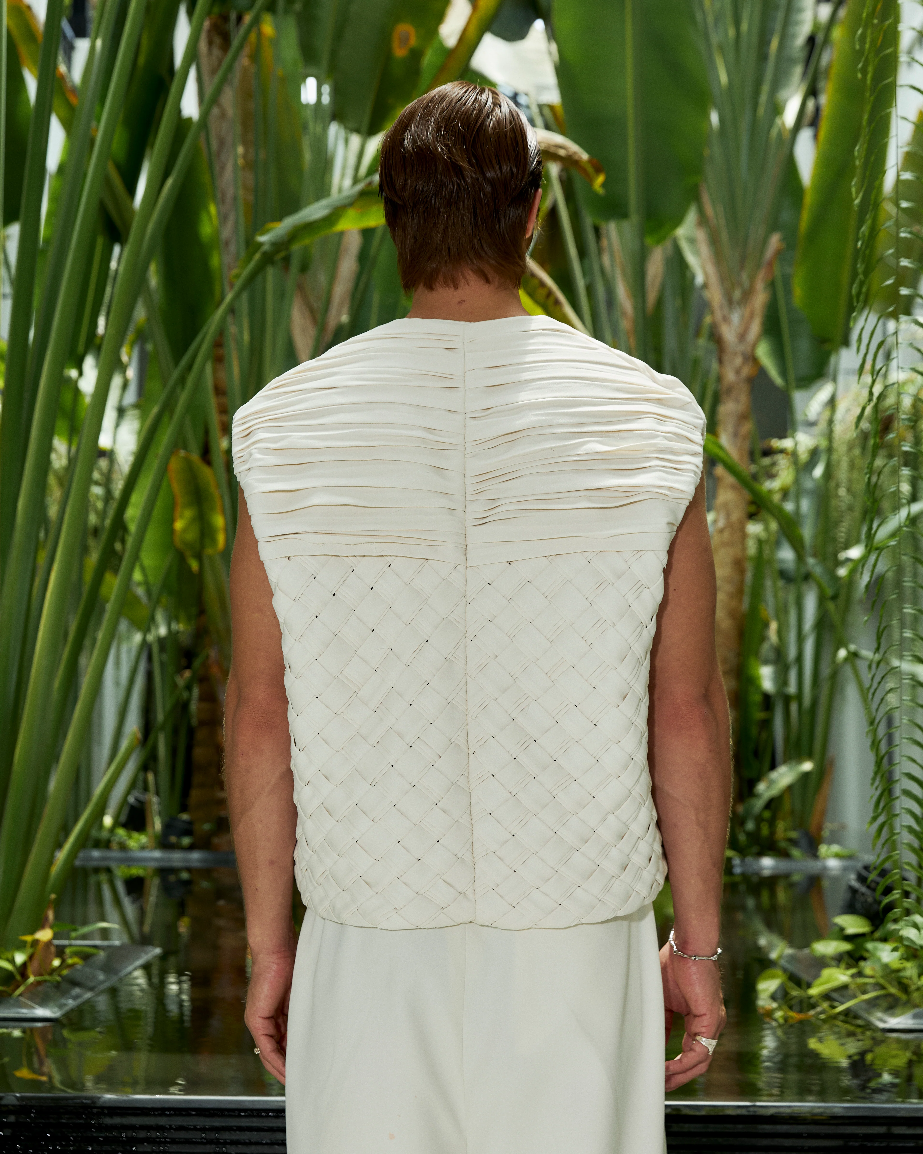 Sala Weaved Vest Ivory - Image 3