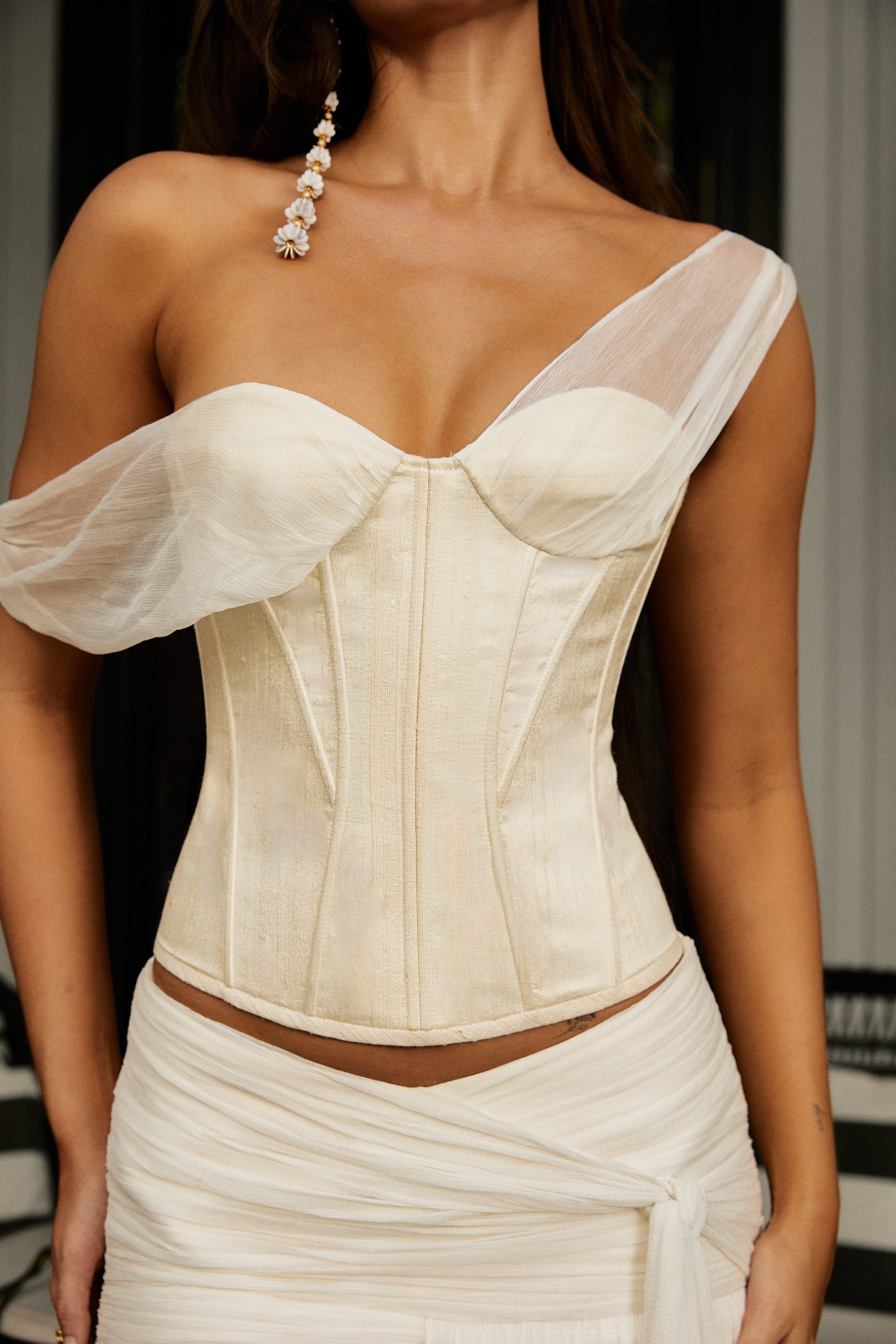 Saneha Silk Corset Ecru - Image 3