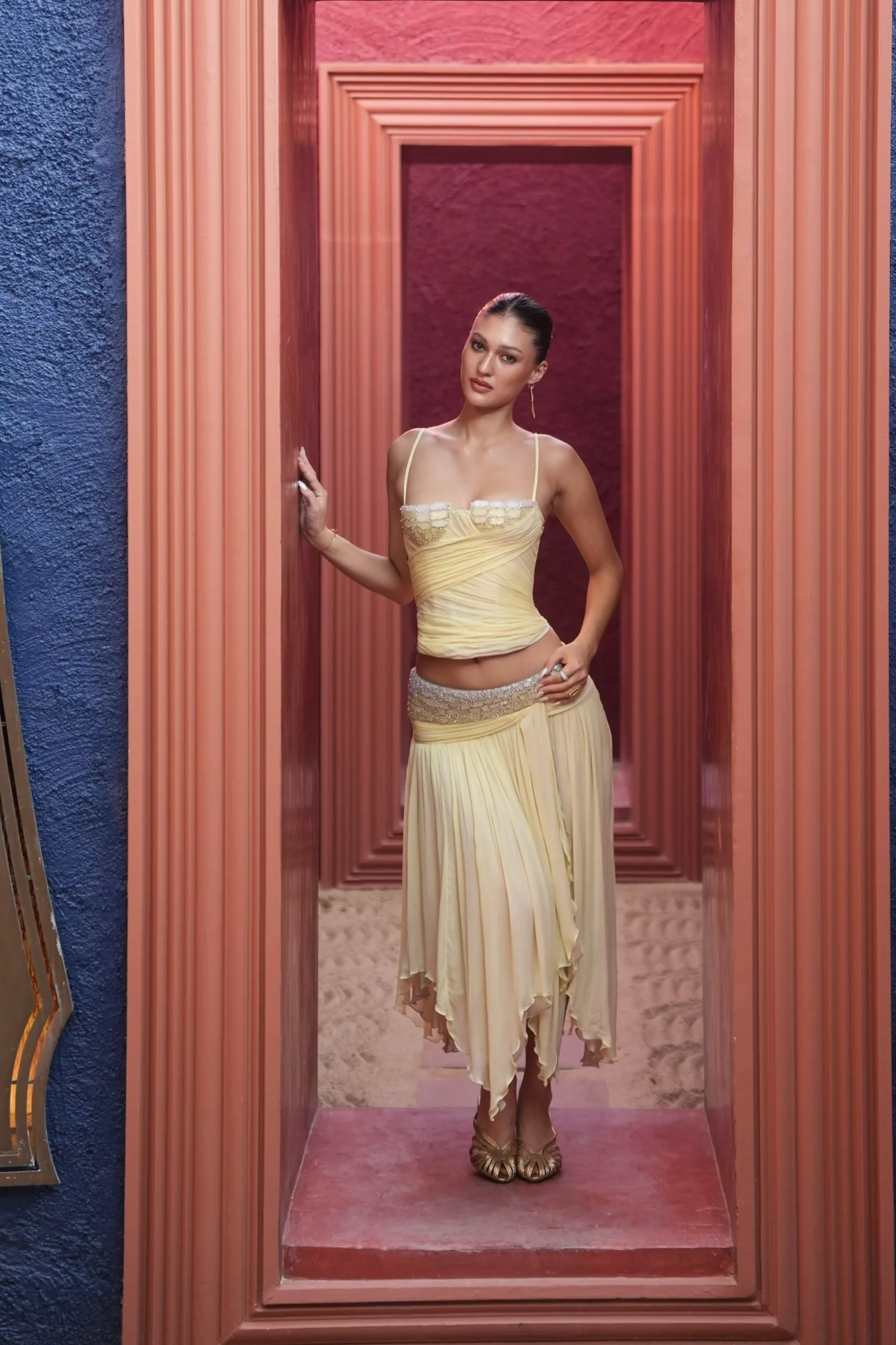 Sarina Midi Skirt Yellow - Image 5