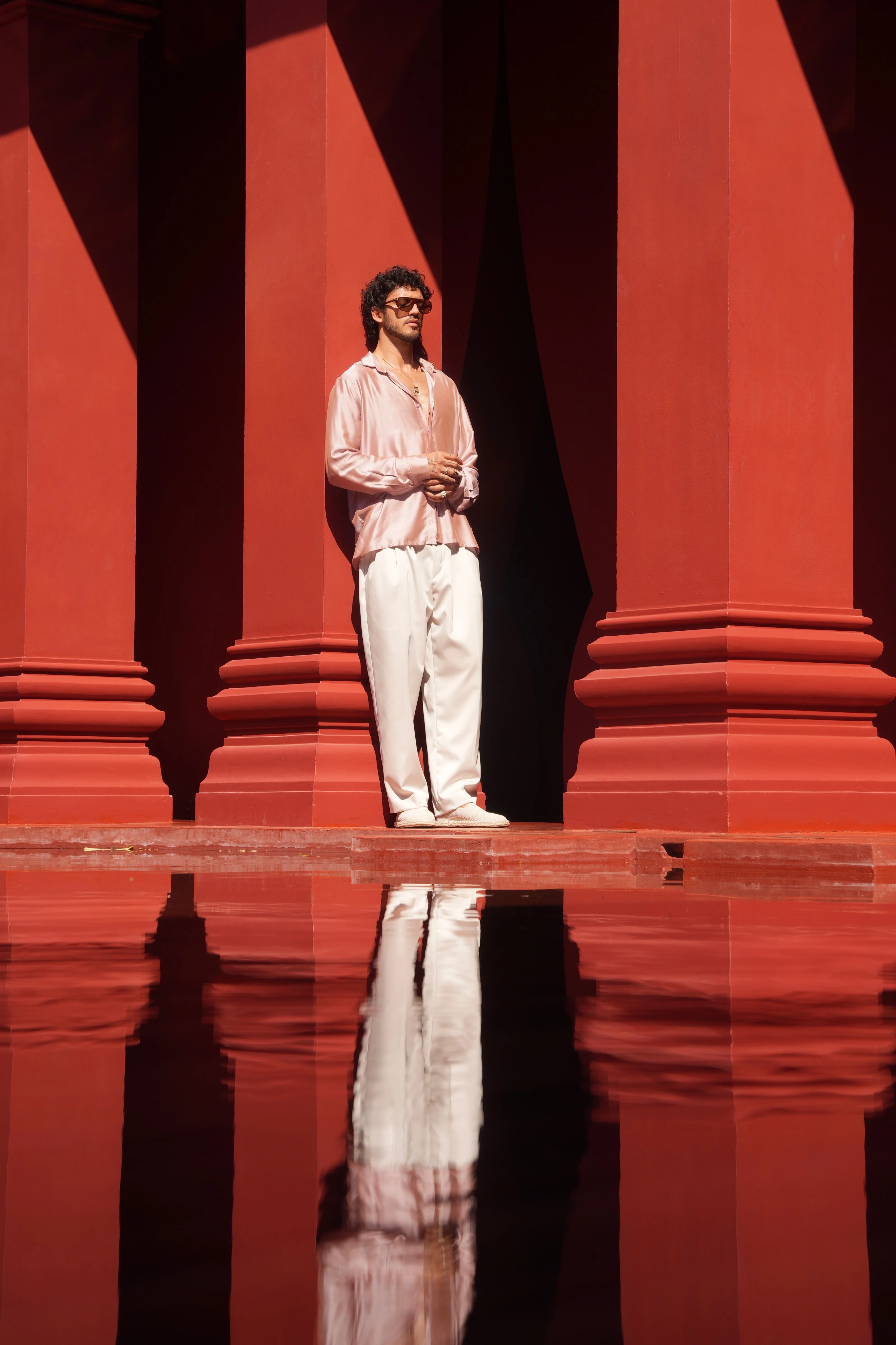 Aman Silk Shirt Blush - Image 6
