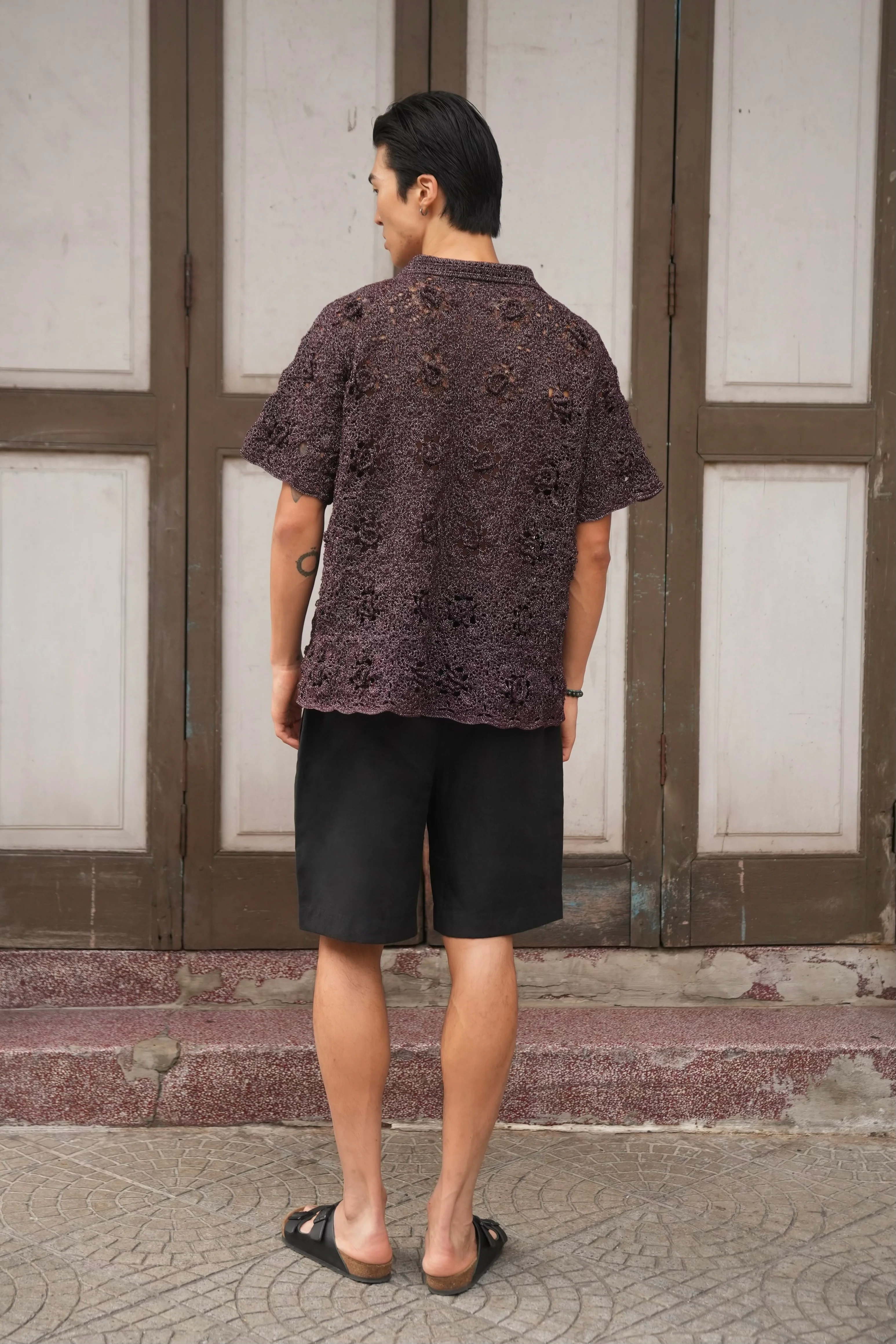 Surin Linen Shorts Black - Image 4