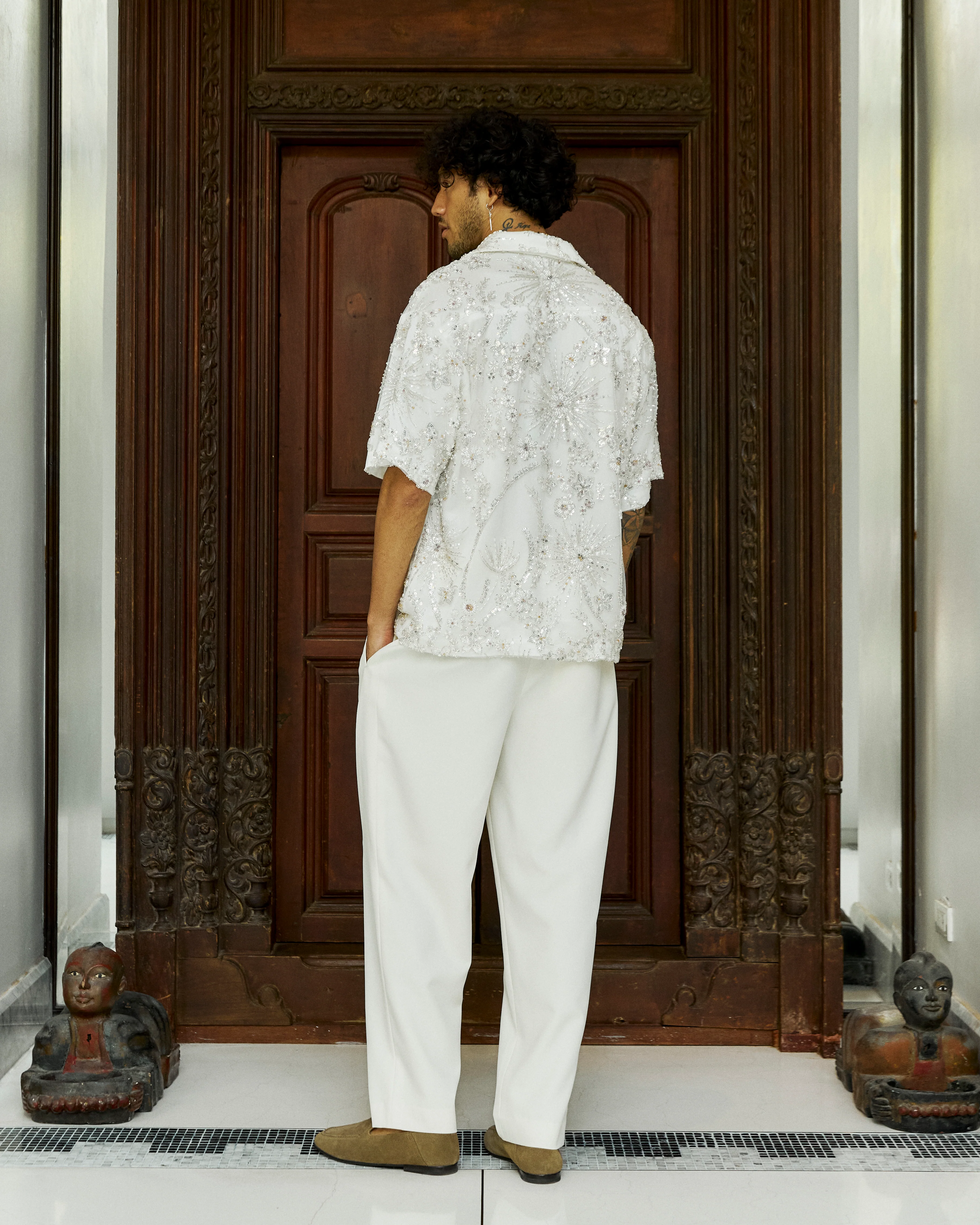 Chawi Tailored Trouser Ivory - Image 4